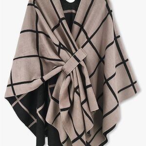 Moss Rose Women's Shawl Wrap Poncho Ruana Cape Open Front Cardigan Shawls